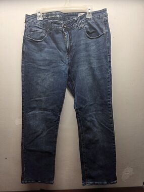 Women's Dark Blue Slim Boot Jeans 36x32